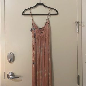 Pink Tie Dye Maxi Dress